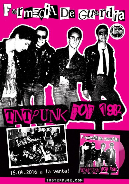 (Cartel) Farmacia de Guardia "Tnt punk rock 1982"