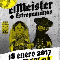 Cartel Stereoparty 2017 Fiesta El Meister + Estrogenuinas