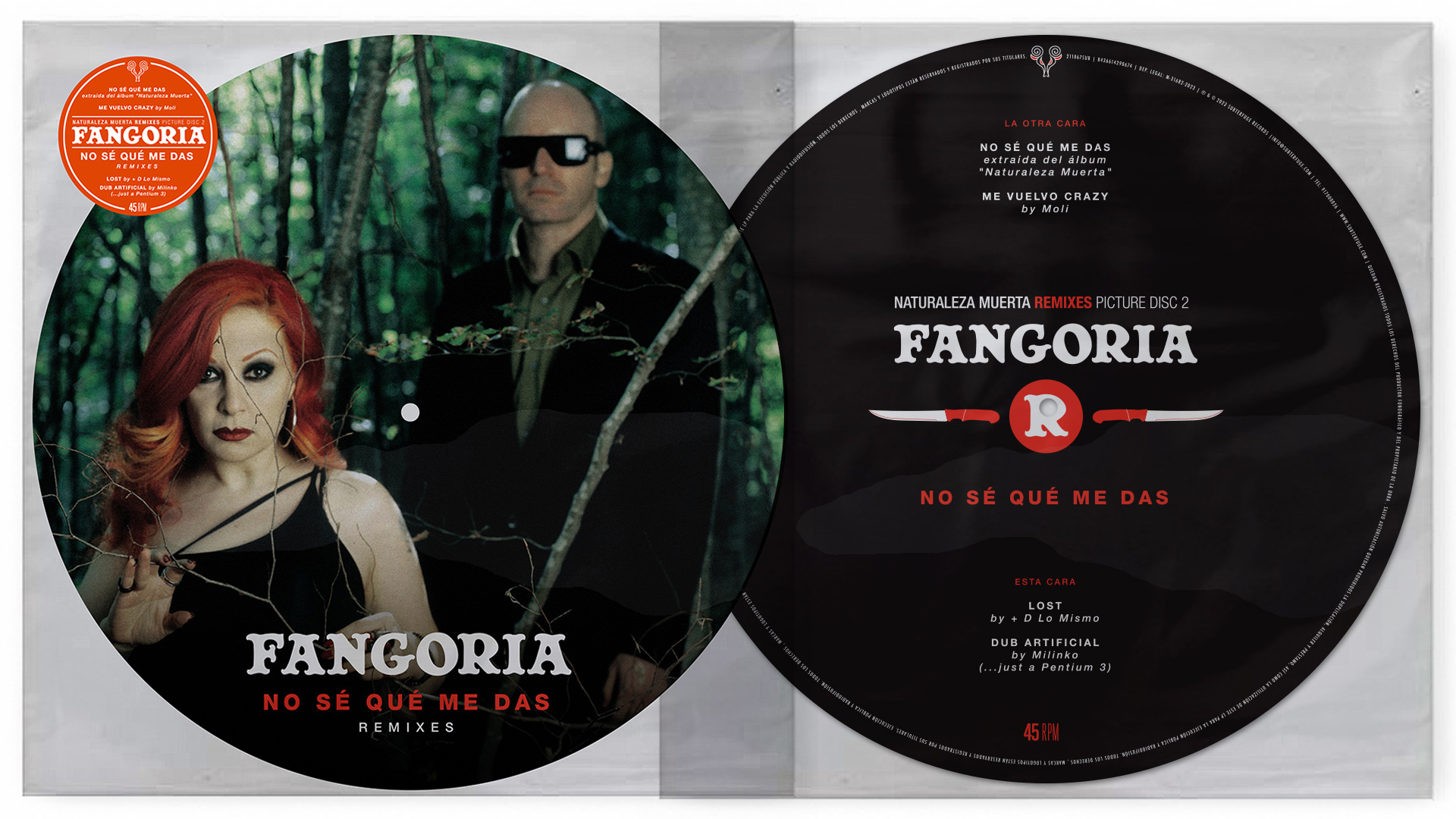 Los maxis de Fangoria en Warner, editados en vinilo de color
